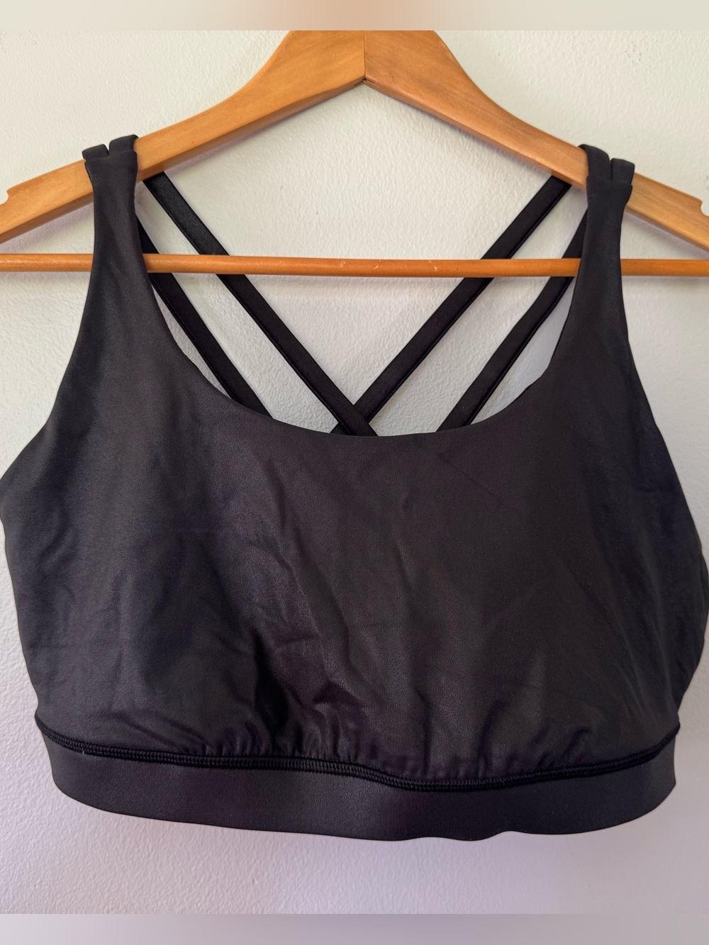 Lululemon Energy Bra Matte Black Foil